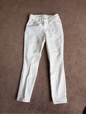 H&M White Straight-Leg Jeans
